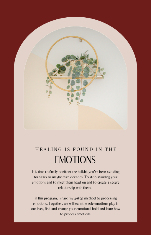 Healing is in the Emotions